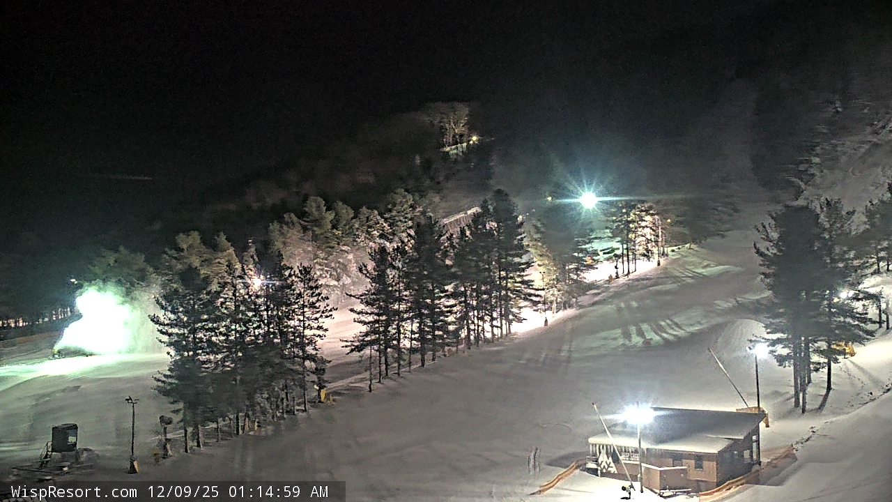 Thumbnail for current weather camera view from Wisp Ski Resort in McHenry, Maryland