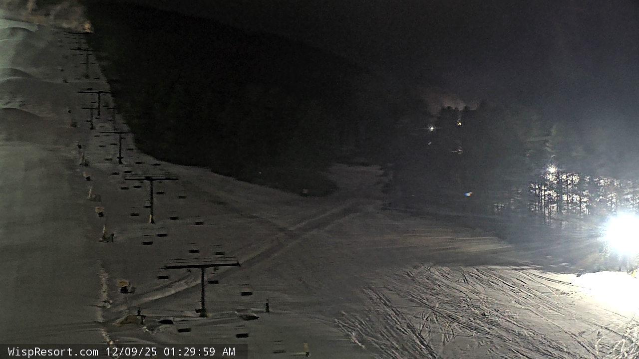 Thumbnail for current weather camera view from Wisp Ski Resort in McHenry, Maryland