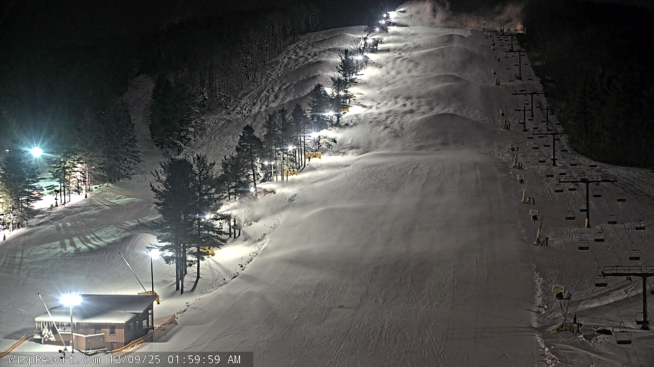 Thumbnail for current weather camera view from Wisp Ski Resort in McHenry, Maryland
