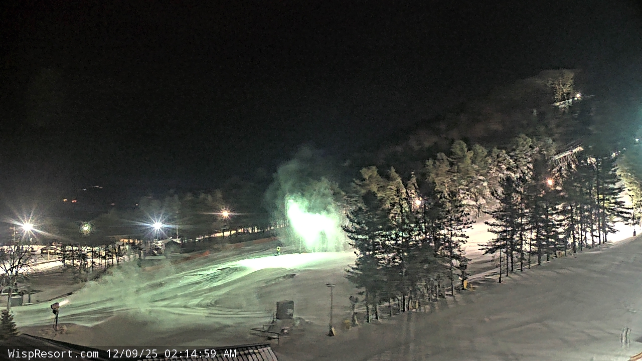 Thumbnail for current weather camera view from Wisp Ski Resort in McHenry, Maryland