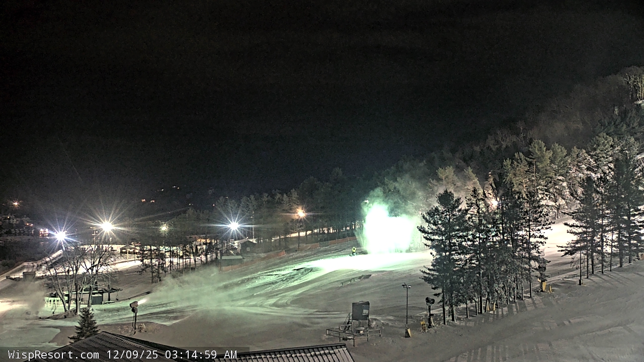 Thumbnail for current weather camera view from Wisp Ski Resort in McHenry, Maryland