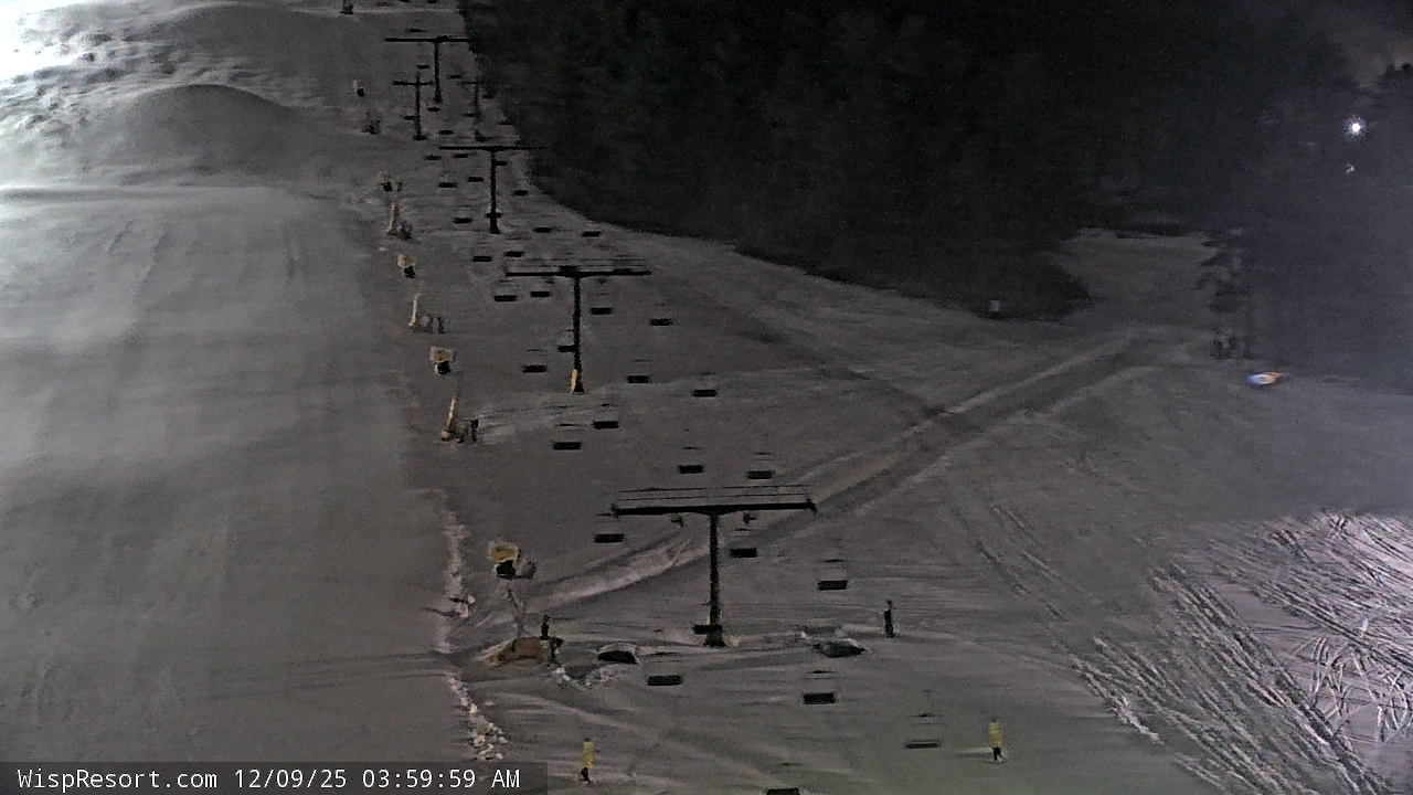 Thumbnail for current weather camera view from Wisp Ski Resort in McHenry, Maryland