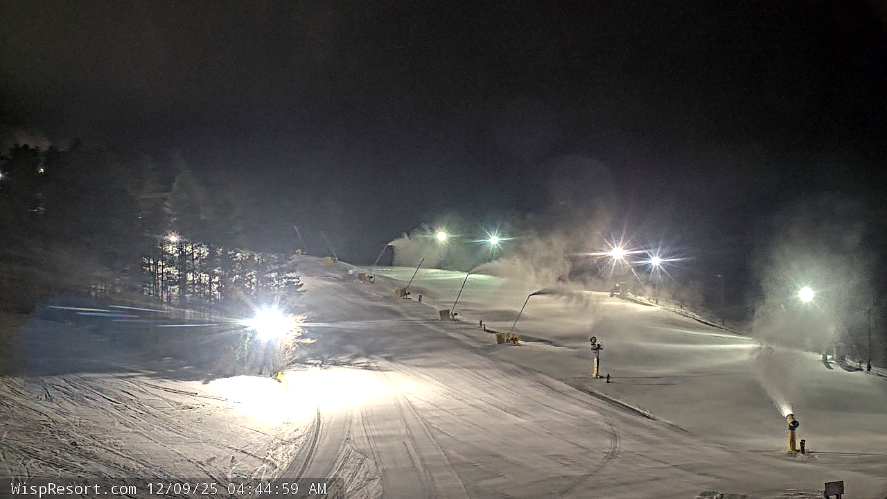 Thumbnail for current weather camera view from Wisp Ski Resort in McHenry, Maryland