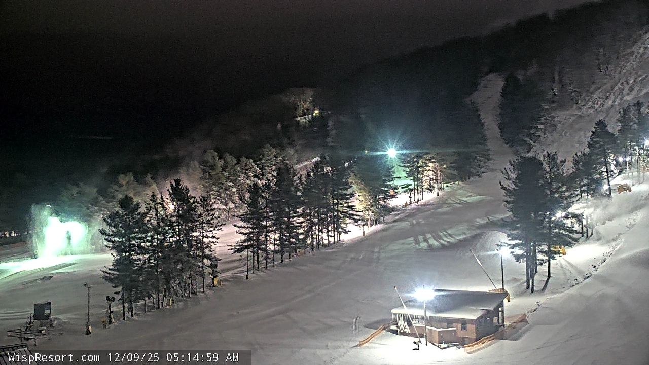 Thumbnail for current weather camera view from Wisp Ski Resort in McHenry, Maryland