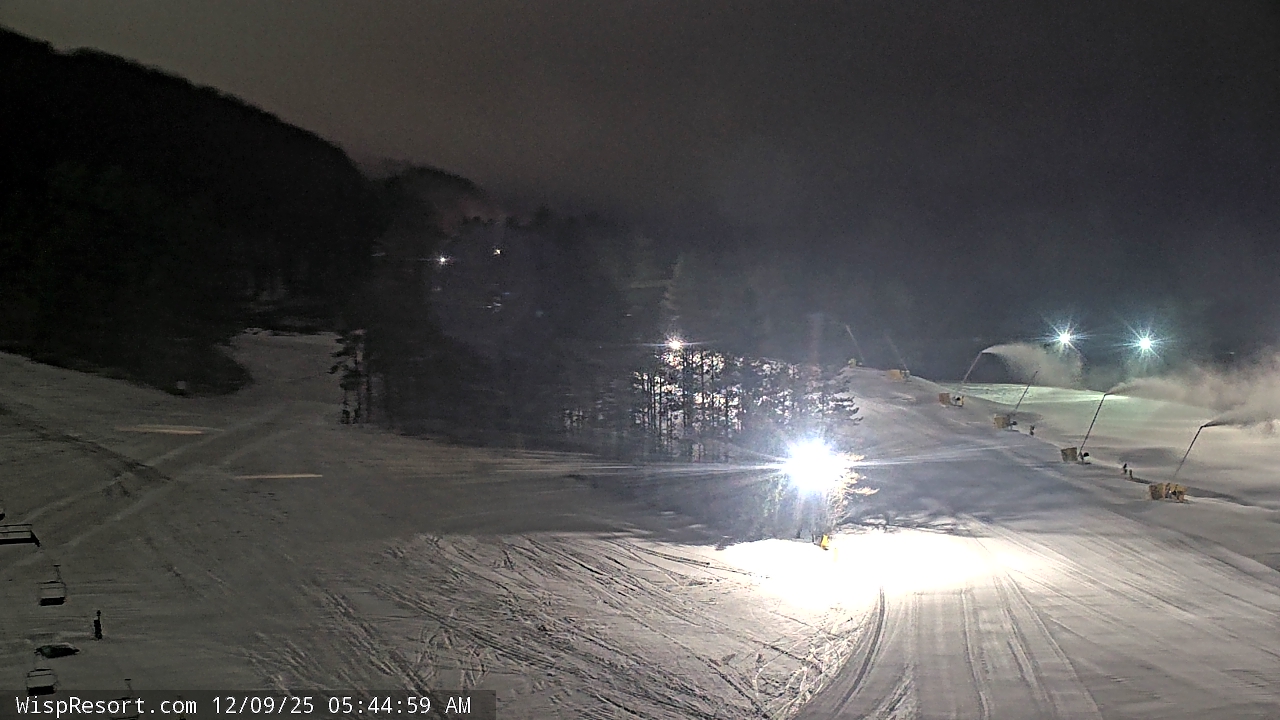 Thumbnail for current weather camera view from Wisp Ski Resort in McHenry, Maryland