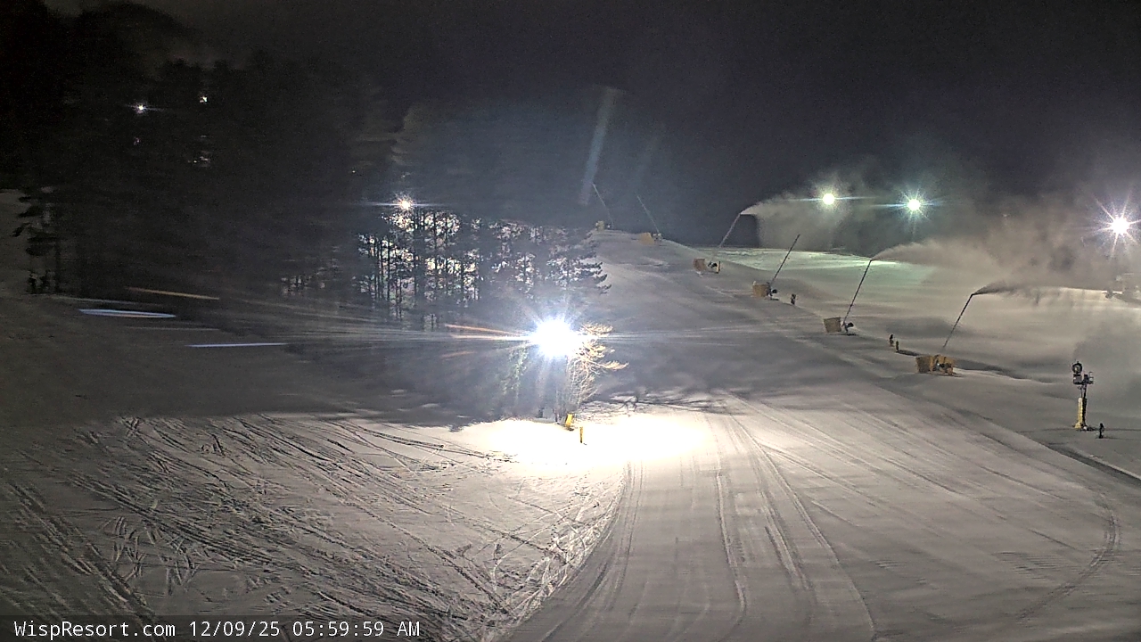 Thumbnail for current weather camera view from Wisp Ski Resort in McHenry, Maryland