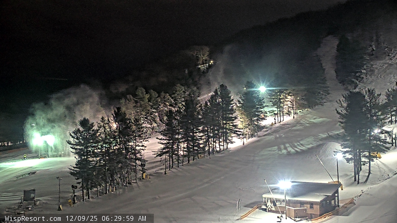 Thumbnail for current weather camera view from Wisp Ski Resort in McHenry, Maryland