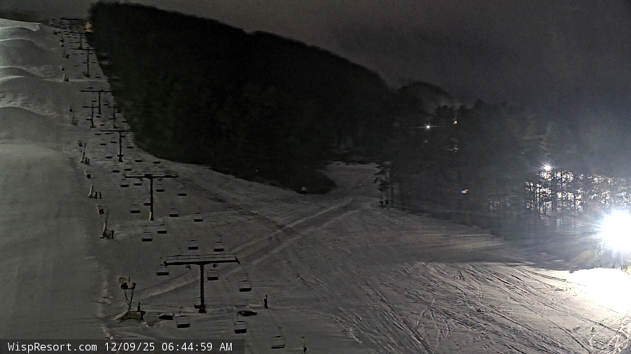 Thumbnail for current weather camera view from Wisp Ski Resort in McHenry, Maryland