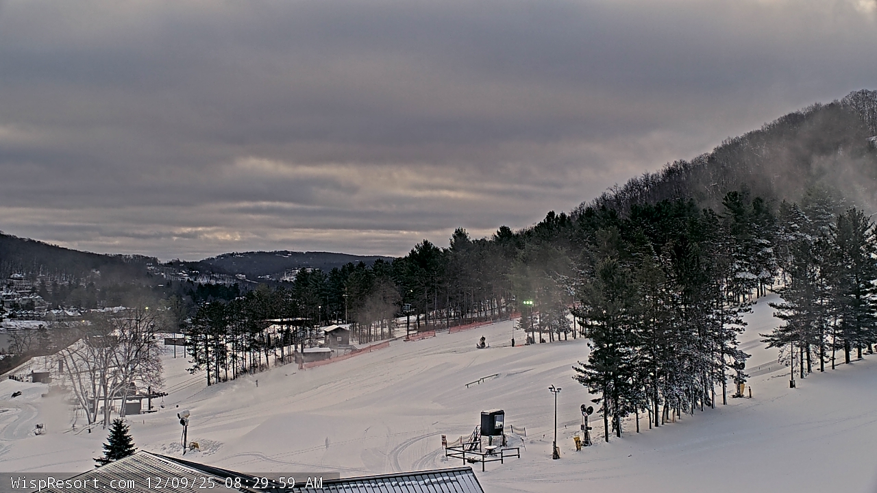 Thumbnail for current weather camera view from Wisp Ski Resort in McHenry, Maryland