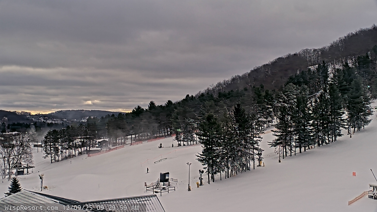Thumbnail for current weather camera view from Wisp Ski Resort in McHenry, Maryland