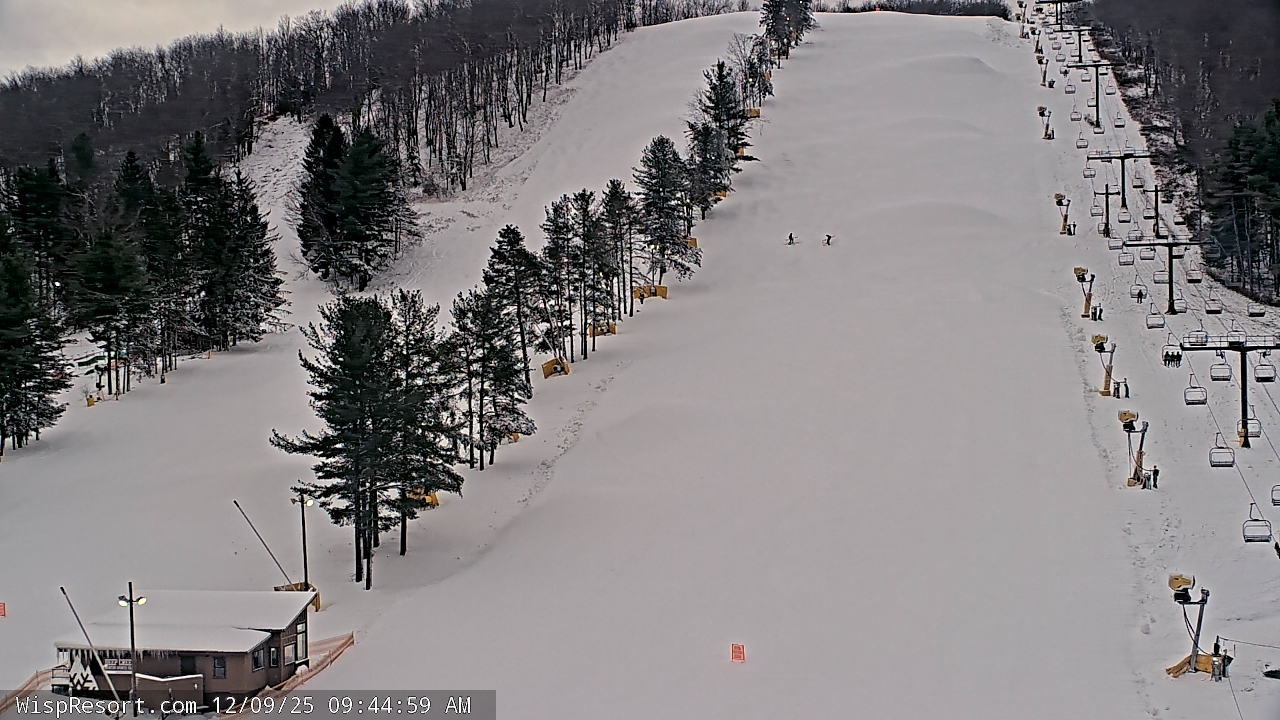 Thumbnail for current weather camera view from Wisp Ski Resort in McHenry, Maryland