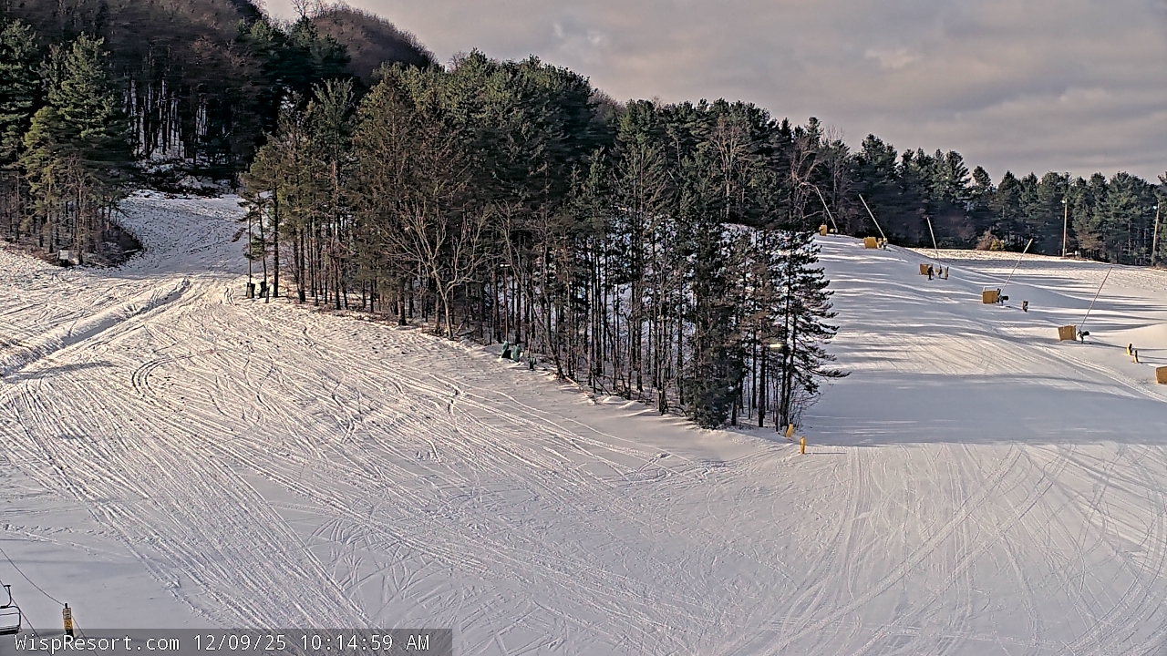 Thumbnail for current weather camera view from Wisp Ski Resort in McHenry, Maryland