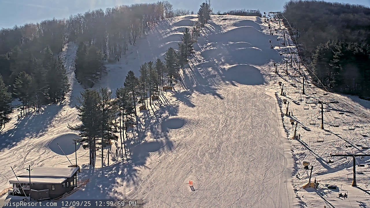 Thumbnail for current weather camera view from Wisp Ski Resort in McHenry, Maryland