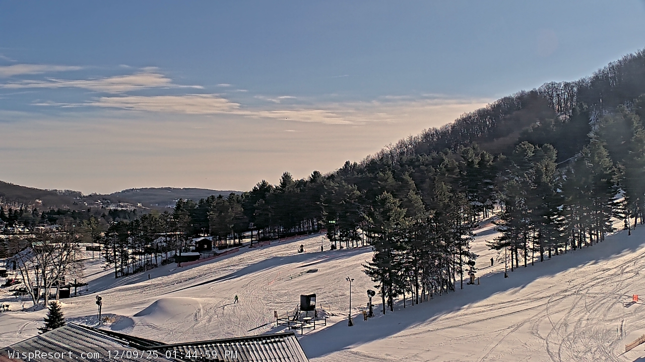 Thumbnail for current weather camera view from Wisp Ski Resort in McHenry, Maryland