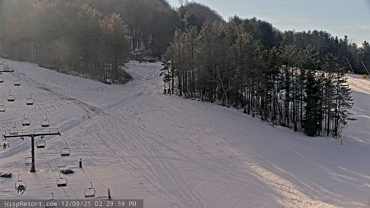 Thumbnail for current weather camera view from Wisp Ski Resort in McHenry, Maryland