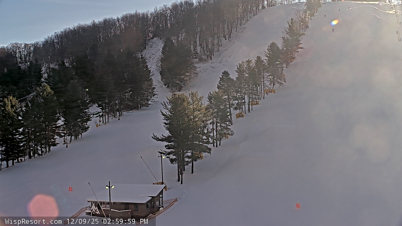 Thumbnail for current weather camera view from Wisp Ski Resort in McHenry, Maryland