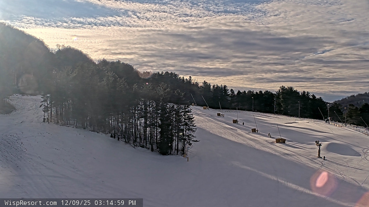 Thumbnail for current weather camera view from Wisp Ski Resort in McHenry, Maryland