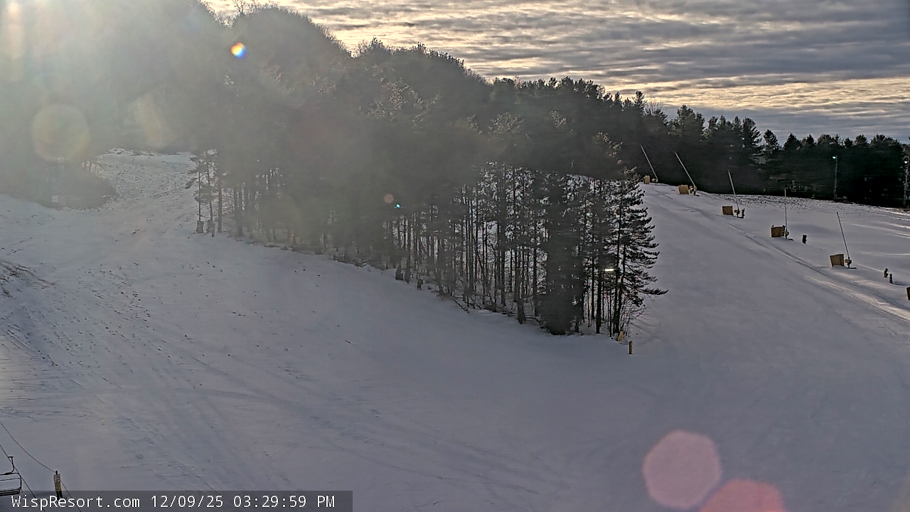 Thumbnail for current weather camera view from Wisp Ski Resort in McHenry, Maryland