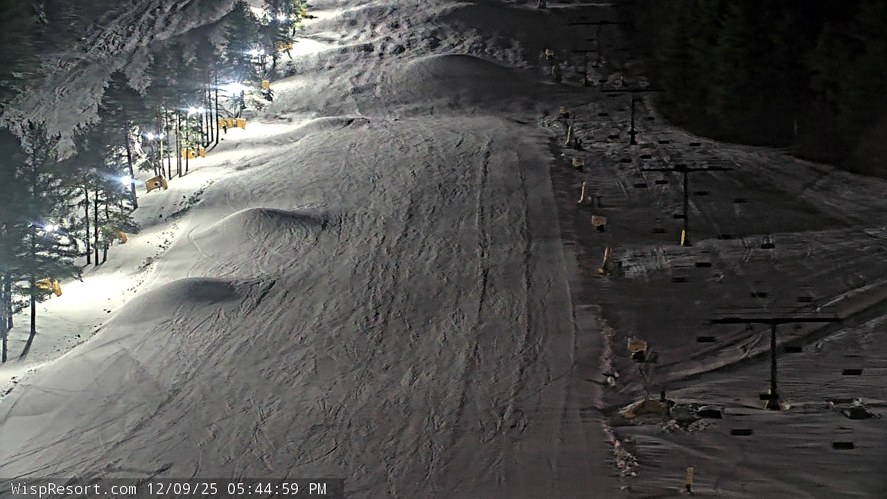 Thumbnail for current weather camera view from Wisp Ski Resort in McHenry, Maryland