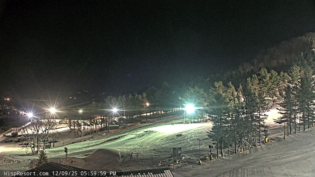 Thumbnail for current weather camera view from Wisp Ski Resort in McHenry, Maryland