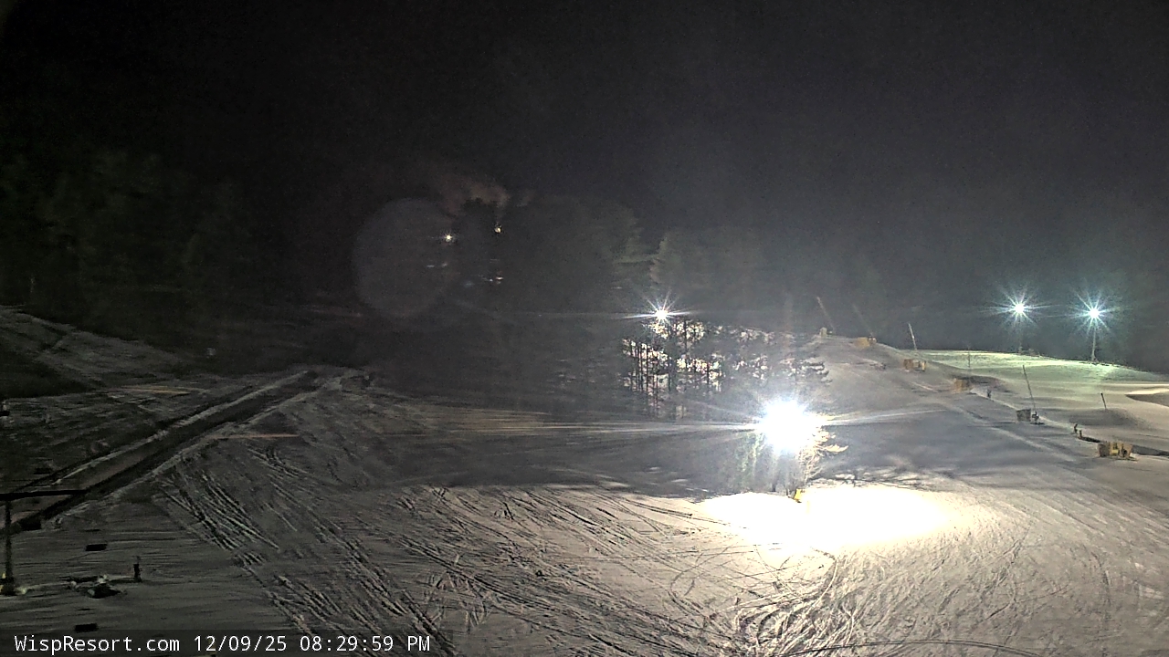 Thumbnail for current weather camera view from Wisp Ski Resort in McHenry, Maryland