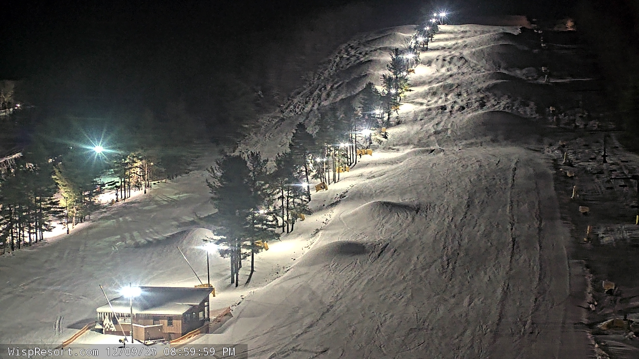 Thumbnail for current weather camera view from Wisp Ski Resort in McHenry, Maryland