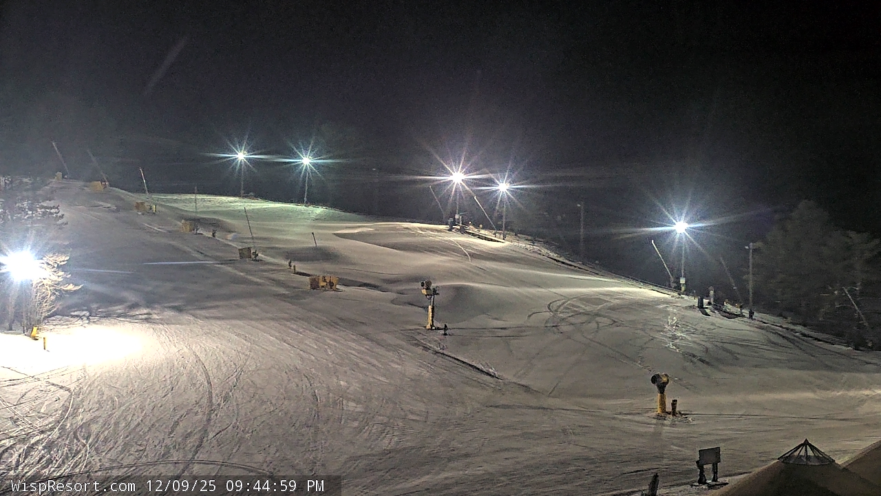 Thumbnail for current weather camera view from Wisp Ski Resort in McHenry, Maryland