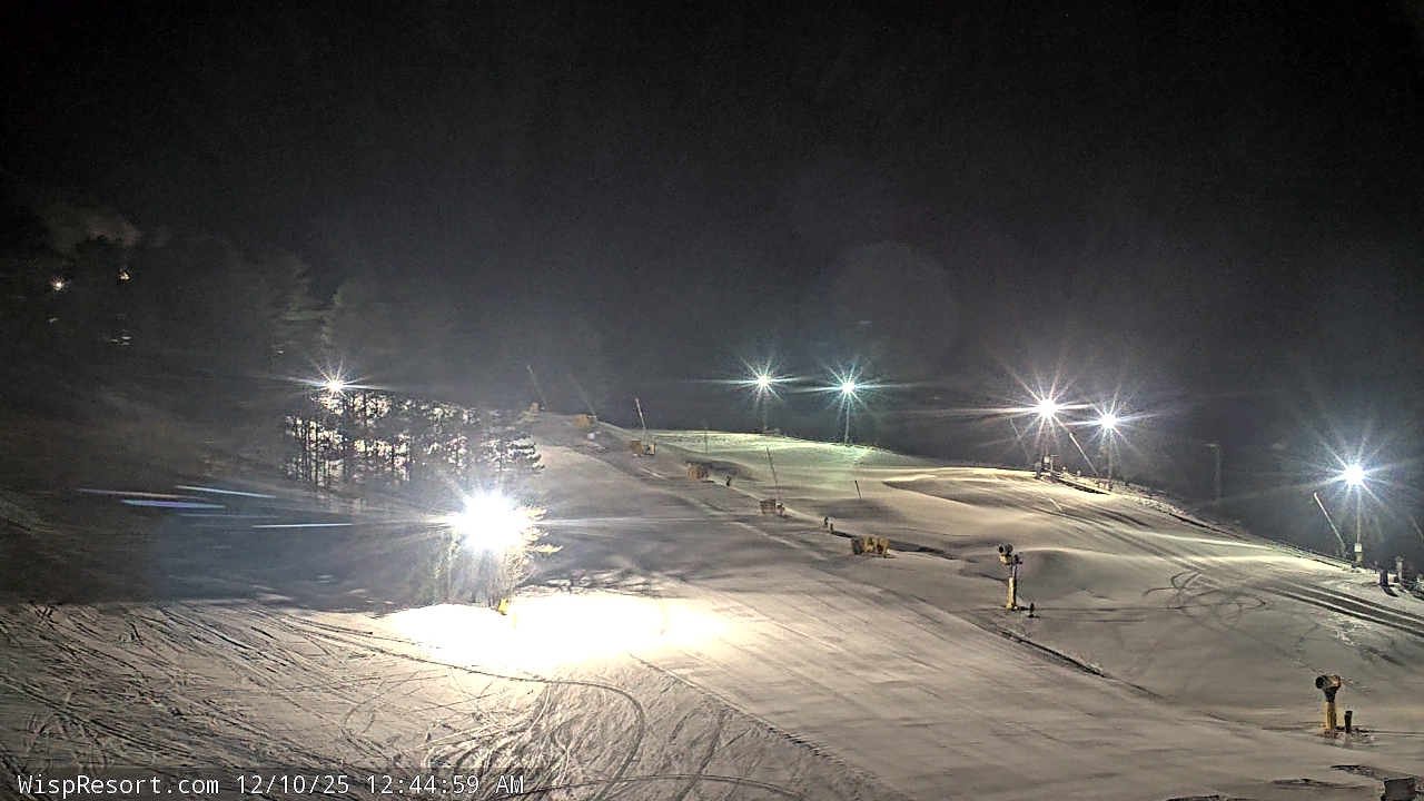 Thumbnail for current weather camera view from Wisp Ski Resort in McHenry, Maryland