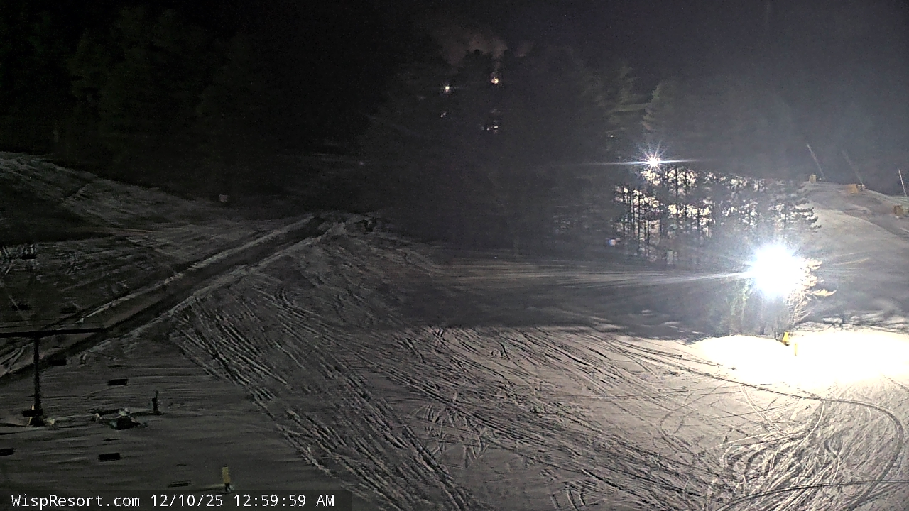 Thumbnail for current weather camera view from Wisp Ski Resort in McHenry, Maryland