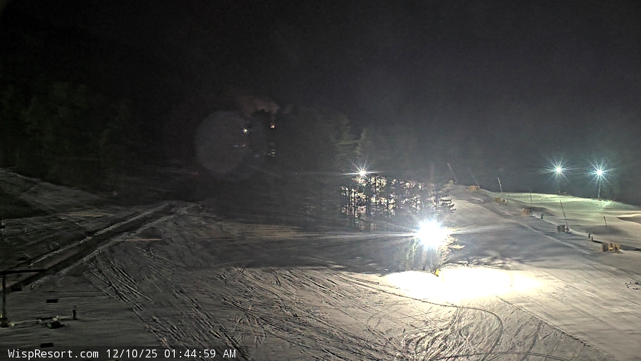 Thumbnail for current weather camera view from Wisp Ski Resort in McHenry, Maryland
