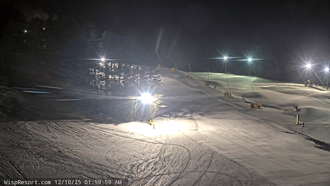 Thumbnail for current weather camera view from Wisp Ski Resort in McHenry, Maryland