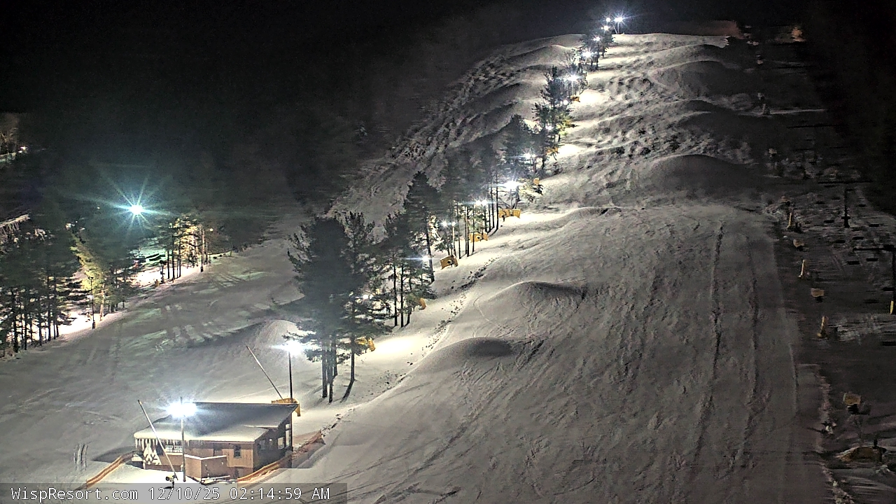 Thumbnail for current weather camera view from Wisp Ski Resort in McHenry, Maryland