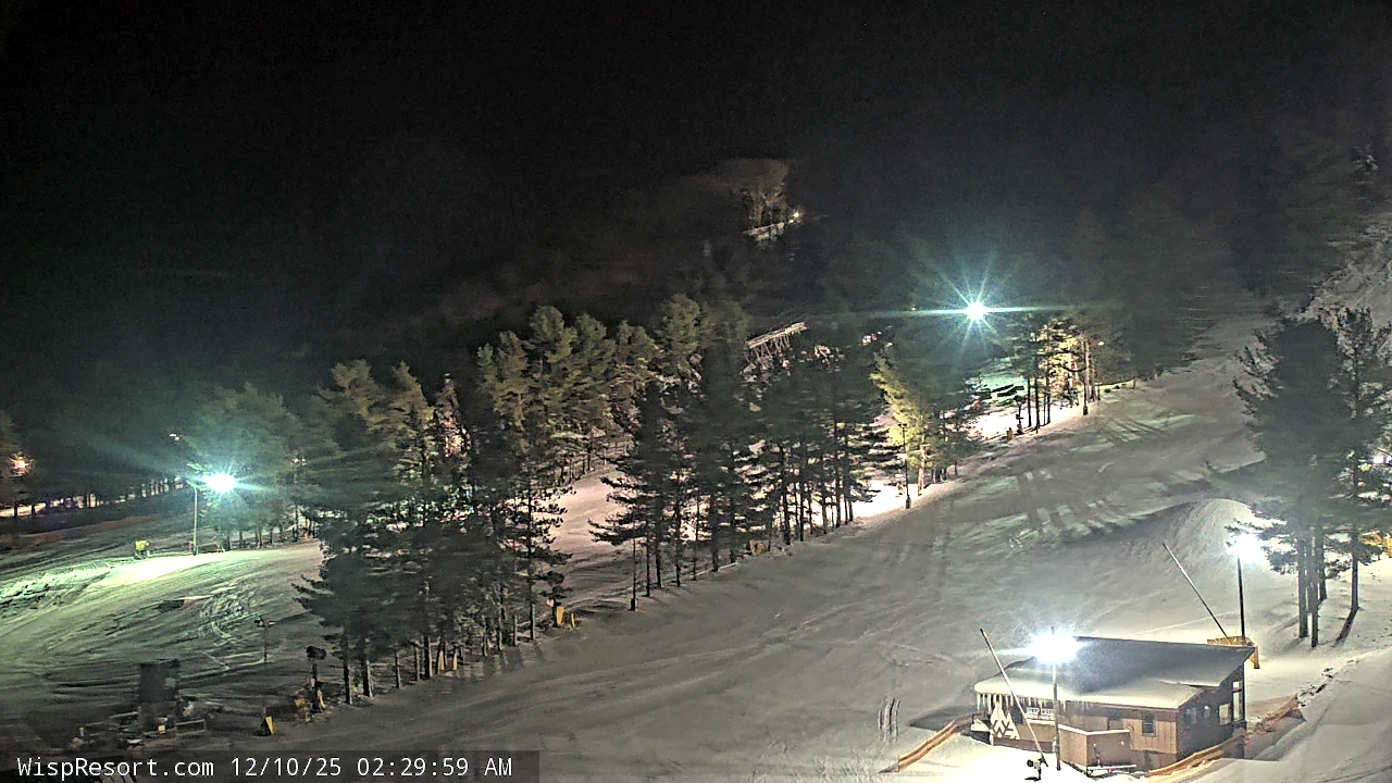 Thumbnail for current weather camera view from Wisp Ski Resort in McHenry, Maryland