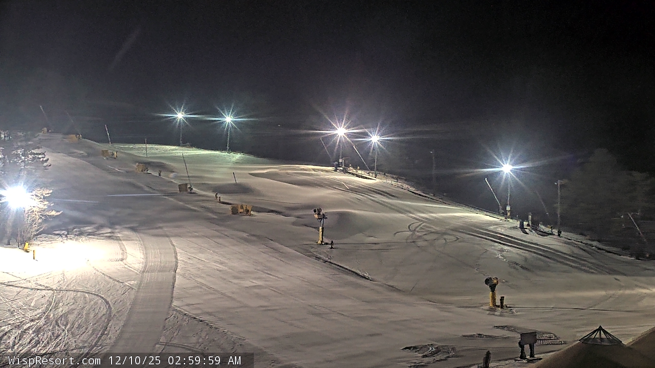 Thumbnail for current weather camera view from Wisp Ski Resort in McHenry, Maryland