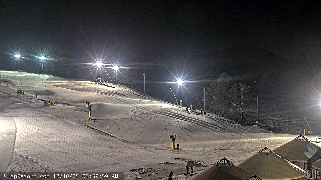 Thumbnail for current weather camera view from Wisp Ski Resort in McHenry, Maryland