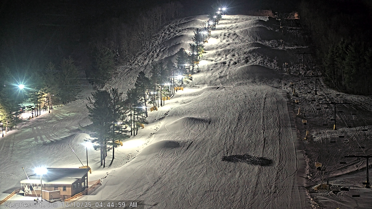 Thumbnail for current weather camera view from Wisp Ski Resort in McHenry, Maryland