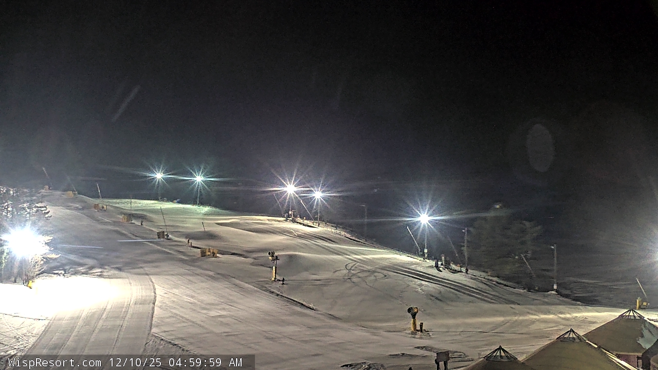 Thumbnail for current weather camera view from Wisp Ski Resort in McHenry, Maryland