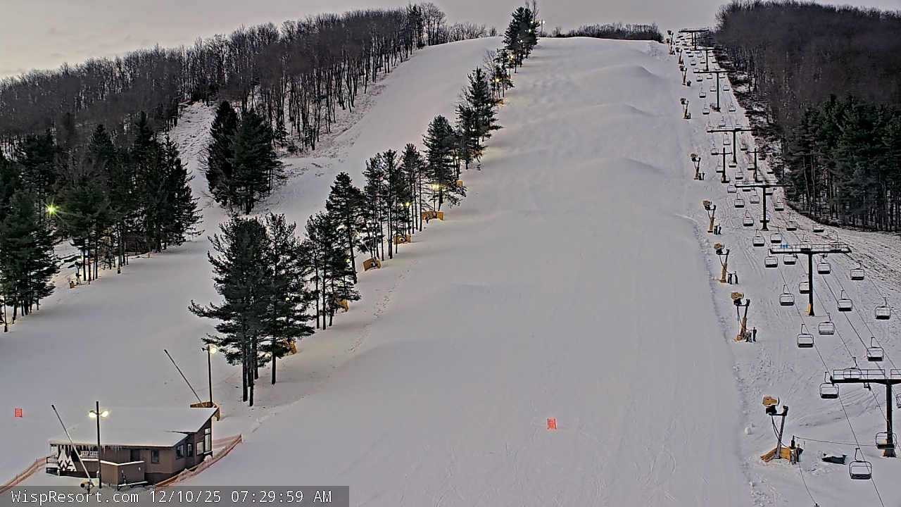 Thumbnail for current weather camera view from Wisp Ski Resort in McHenry, Maryland