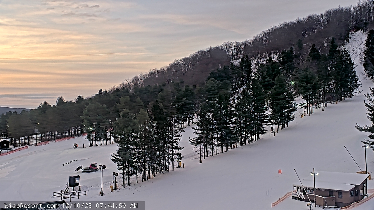 Thumbnail for current weather camera view from Wisp Ski Resort in McHenry, Maryland