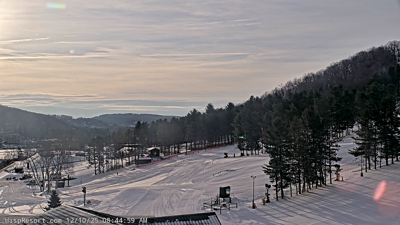 Thumbnail for current weather camera view from Wisp Ski Resort in McHenry, Maryland