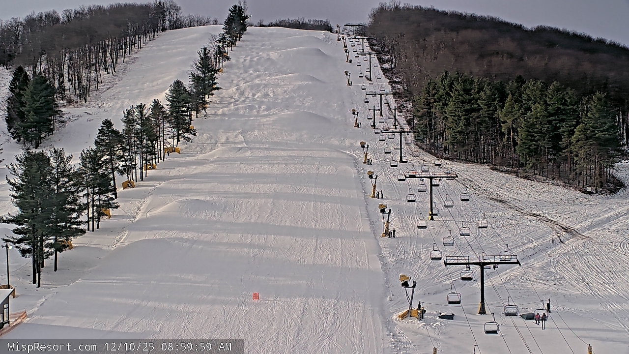 Thumbnail for current weather camera view from Wisp Ski Resort in McHenry, Maryland