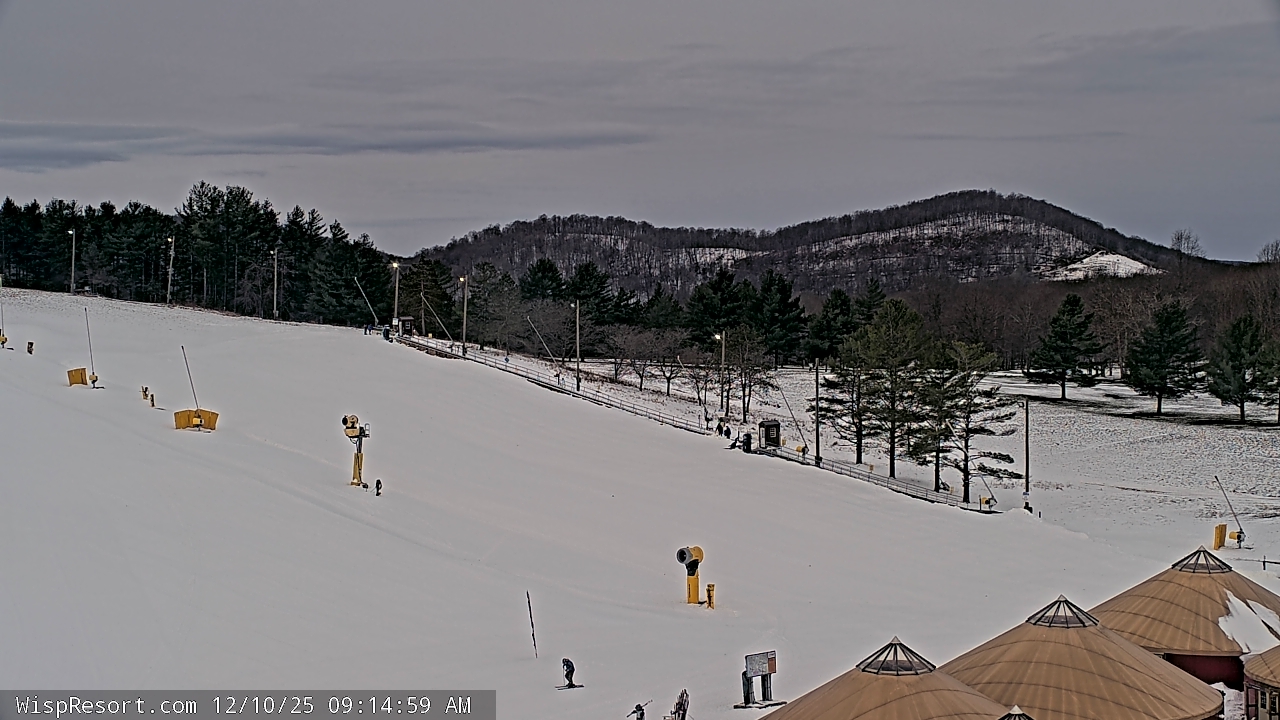 Thumbnail for current weather camera view from Wisp Ski Resort in McHenry, Maryland