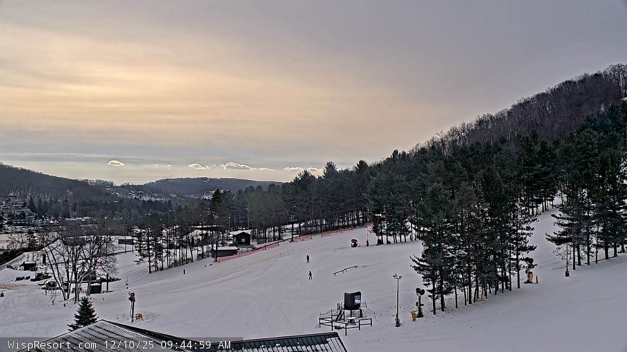 Thumbnail for current weather camera view from Wisp Ski Resort in McHenry, Maryland