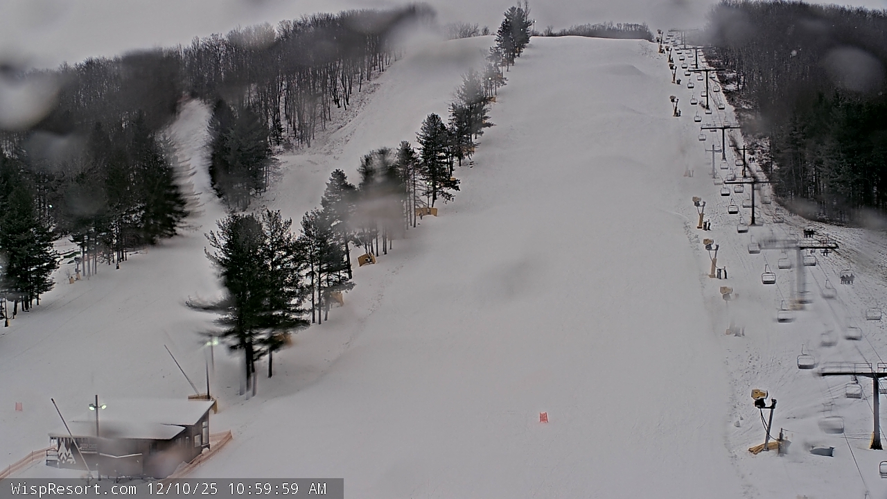 Thumbnail for current weather camera view from Wisp Ski Resort in McHenry, Maryland
