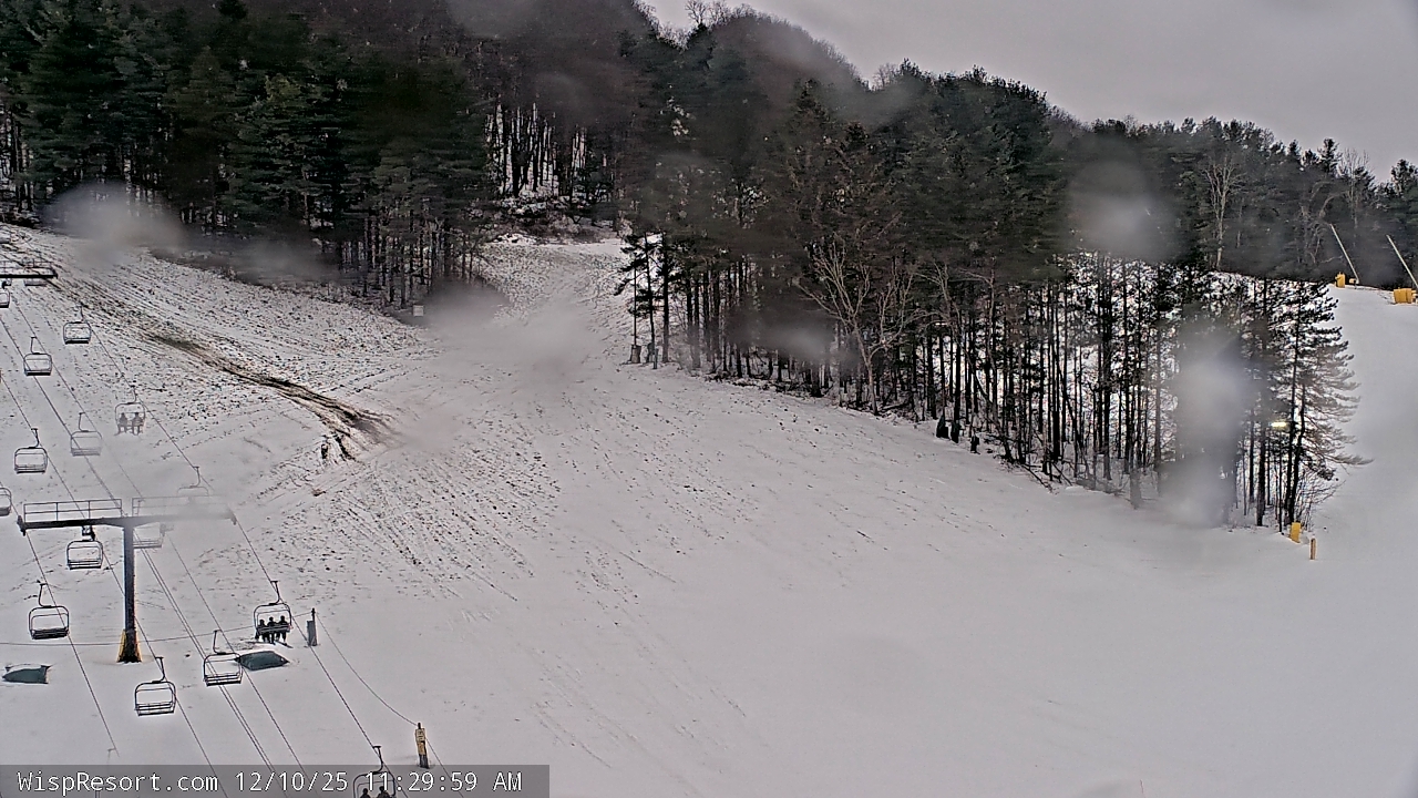 Thumbnail for current weather camera view from Wisp Ski Resort in McHenry, Maryland