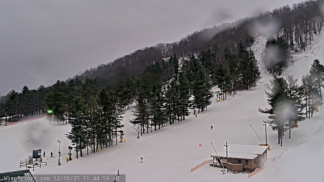 Thumbnail for current weather camera view from Wisp Ski Resort in McHenry, Maryland