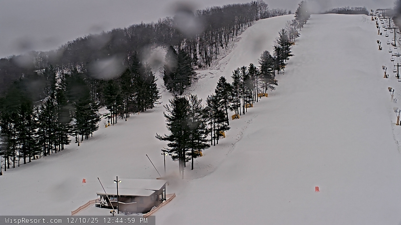 Thumbnail for current weather camera view from Wisp Ski Resort in McHenry, Maryland