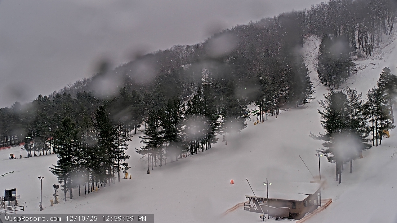 Thumbnail for current weather camera view from Wisp Ski Resort in McHenry, Maryland