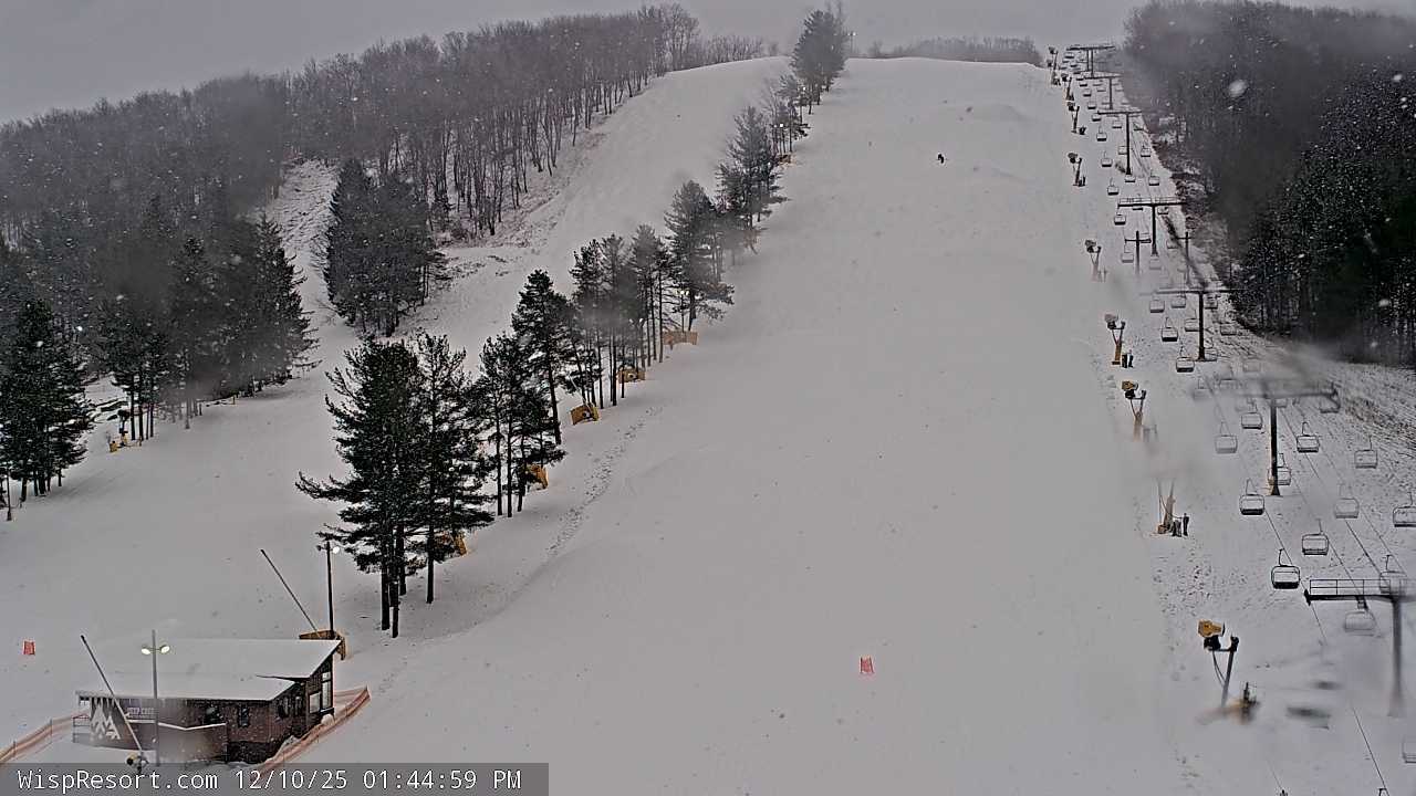 Thumbnail for current weather camera view from Wisp Ski Resort in McHenry, Maryland