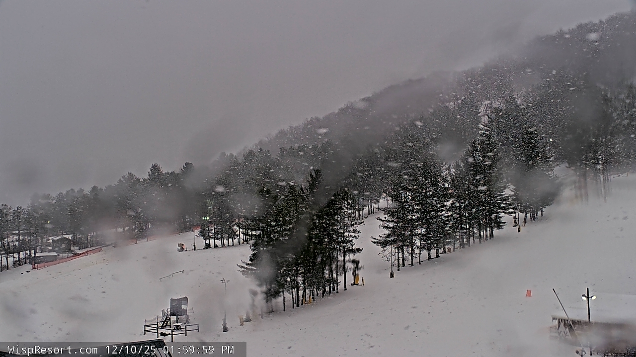 Thumbnail for current weather camera view from Wisp Ski Resort in McHenry, Maryland